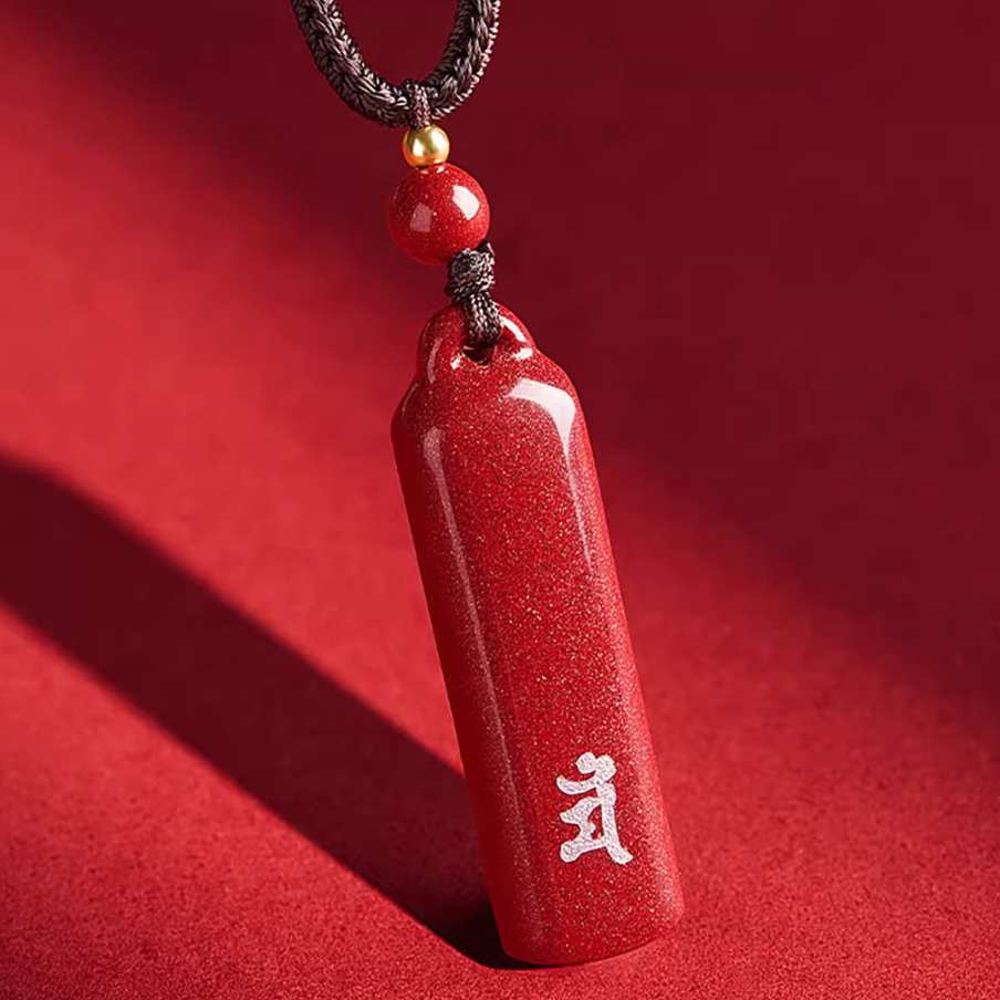 Cinnabar Zodiac Guardian Buddha Pendant