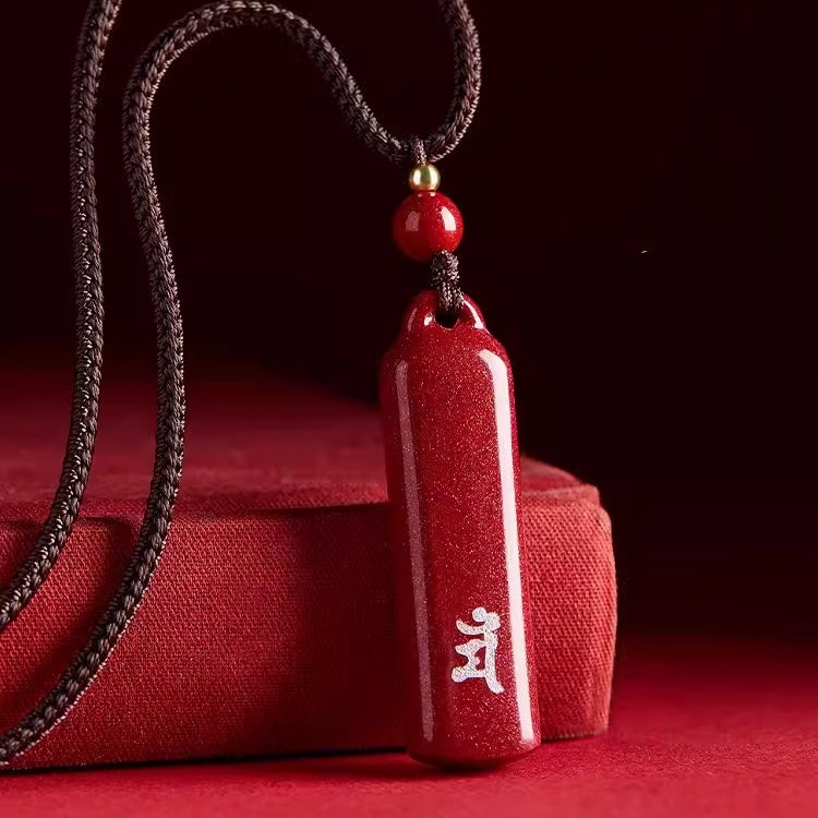 Cinnabar Zodiac Guardian Buddha Pendant